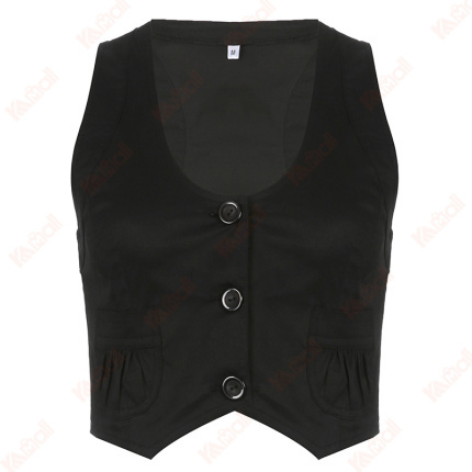 black no collar tank top